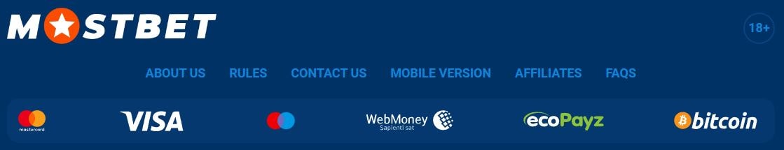 Mostbet payments